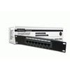 Assmann Electronic DIGITUS CAT 5e D klasės Patch Panel neekranuotas 8 prievadų RJ45 8P8C LSA 1U 254 mm (10 colių) Rack Mount spalva juodas RAL 9005