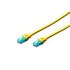Assmann Electronic DIGITUS CAT 5e U-UTP patch kabelis PVC AWG 26/7 ilgis 2 m spalva geltona