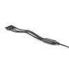 Assmann Electronic ASSMANN USB įkroviklio laidas USB A - Lightning+micro B+Type-C 1m 3in1 kabelis medvilnė CE bl