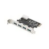 Assmann Electronic DIGITUS USB 3.0 4 prievadų PCI Express papildoma kortelė 4 jungtys A / F Išorinis VL805 mikroschemų rinkinys