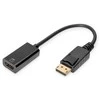 DIGITUS DisplayPort adapteris / keitiklis, DisplayPort – HDMI A tipo St/Bu, 0,2 m