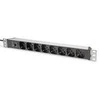 DIGITUS 8-Fach Steckdosenleiste 1HE PDU, IEC C14 St. IT