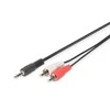 ASSMANN Audio connection cable, stereo 3.5mm - 2x RCA, 5.00m, AK-510300-050-S