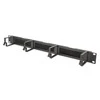 Digitus Kabelių organizatorius su šepetėliu 19" 1U, 4 aliuminio laikikliai, 44x72 mm, juodas