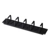 DIGITUS 19" 2U kabelių valdymo skydelis, 5x žiedai, spalva juodas RAL 9005, DN-19 ORG-2U-SW