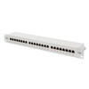 Assmann Electronic DIGITUS Patch Panel 19inch 24Port Cat5e STP ekranuotas pilkas RAL7035 laidų montavimas apie LSA