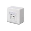 Assmann Electronic DIGITUS CAT 5e sieninis lizdas ekranuotas 2x RJ45 8P8C LSA spalvos grynas baltas paviršinis montavimas