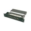 Assmann Electronic DIGITUS CAT 6 E klasės skydelis ekranuotas 8 prievadų RJ45 8P8C LSA 1U 254 mm (10 colių) Rack Mount spalva juodas RAL 9005