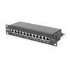 Assmann Electronic DIGITUS Patch Panel 10 colių Cat6 12 prievadų ekranuotas 10 colių