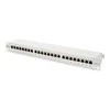Assmann Electronic DIGITUS Patch Panel 19inch 24Port Cat6 ekranuotas pilkas RAL7035 kabelio montavimas apie LSA