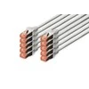 Digitus Pečkordas CAT6, S- FTP, 0,25 m, pilka, 10 vienetų (DK- 1644 -0025-10)