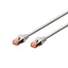 DIGITUS SFTP LAN laidas, patch 6 cat, 0,25m, pilkas, 2xRJ45, DK-1644-0025