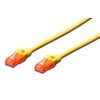 „Digitus Patch“ laidas | CAT 6 U-UTP | AWG 26/7 | Kabelio ilgis: 2 m | Geltona