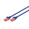 DIGITUS UTP LAN cable, patch 6 cat, 10.0m, mėlynas, 2xRJ45, DK-1617-100/B