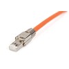 Assmann Electronic Assmann elektroninis DIGITUS lauko užbaigimo kištukas RJ45 Cat.6A FTP ekranuotas AWG 22-27 10GbE PoE+ dangtelis be įrankių ir metalinis fiksatorius