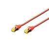 Digitus Assmann / Digitus CAT 6A S- FTP PATCH C. LSOH. CU kabelio konstrukcija: 4 x 2 AWG 26 / 7, sudvejinta pora, spalva: raudona, ilgis: 3 m, užimtumas: 1: 1, apvalkalas: LSOH (KV -1644 - A-030 / R)