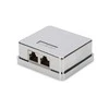Digitus DIGITUS Professional Cat 6A paviršutiniška dėžutė, 2 kartus