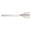 Assmann Electronic DIGITUS CAT 6A U-UTP patch cable raw ilgis 100m popierinė dėžutė AWG 26/7 LSZH simplex spalvotas pilkas