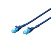 Assmann Electronic DIGITUS CAT 5e U-UTP patch kabelis PVC AWG 26/7 ilgis 1 m spalva mėlynas