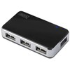 Assmann Electronic DIGITUS USB2.0 Hub 4 prievadų 4xUSB A /F USB B mini F įsk. maitinimo šaltinis ir USB kabelis A/B mini