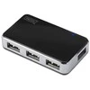 Assmann Electronic DIGITUS USB2.0 Hub 4 prievadų 4xUSB A /F USB B mini F įsk. maitinimo šaltinis ir USB kabelis A/B mini