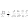 Assmann Electronic DIGITUS 40x USB3.0 Hub 4-port 4xUSB A/F su įsk. ext. Maitinimas 5V 3,5A ir kabelis 1,2m USB2.0 suderinamas
