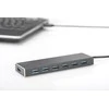 Assmann Electronic DIGITUS Hub 7 prievadų USB 3.0 SuperSpeed, maitinimo šaltinis, HQ aliuminis