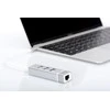 Assmann Electronic DIGITUS USB 2.0 3 prievadų šakotuvas + greitas Ethernet LAN adapteris su C tipo jungtimi