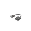 Assmann Electronic DIGITUS VGA į HDMI konverteris + garso 3,5 mm Full HD 1080p kabelio tipas 15 cm juodas