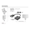 Assmann Electronic DIGITUS VGA į HDMI konverteris + garso 3,5 mm Full HD 1080p kabelio tipas 15 cm juodas