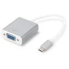 Assmann Electronic DIGITUS USB3.0 Typ C VGA grafinis adapteris Alu korpusas 20cm kabelio mikroschemų rinkinys VL100+IT6513 baltas