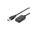 Assmann Electronic Cable DIGITUS DA-73104 (USB M - USB F, 5m, juodos spalvos)