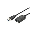 Assmann Electronic Cable DIGITUS DA-73104 (USB M - USB F, 5m, juodos spalvos)