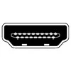AV adapteris Digitus Rodyti Port Mini - HDMI balta (DB- 340404- 001- W)