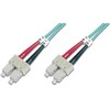 Assmann Electronic „Assmann“ elektroninis DIGITUS šviesolaidinis laidas nuo SC iki SC daugiamodis 50/125 m dvipusis ilgis, 1 m, klasė OM3