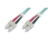 Assmann Electronic „Assmann“ elektroninis DIGITUS šviesolaidinis laidas nuo SC iki SC daugiamodis 50/125 m dvipusis ilgis, 2 m, OM3 klasė