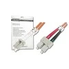 Assmann Electronic DIGITUS LWL patchable LC/SC 50/125um 1m Multimode Duplex Halogenfrei bis 1Gbit su Messprotokoll oranžinis OM2