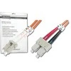 Assmann Electronic DIGITUS LWL patchable LC/SC 50/125um 1m Multimode Duplex Halogenfrei bis 1Gbit su Messprotokoll oranžinis OM2
