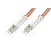Assmann Electronic DIGITUS LWL patchcable LC/LC 50/125um 3m Multimode Duplex Halogenfrei bis 1Gbit su protokolu oranžinis OM2