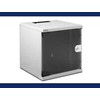 „Digitus“ | 6U sieninė spintelė | DN-10-05U-1 | Saugos klasė IP20; 200° durų atidarymo kampas; Rakinamos apsauginio stiklo durys; 254 mm (10 colių) profilio bėgeliai, sumontuoti priekinėje pusėje spintelės viduje, cinkuoti; 254 mm (10 colių) profilio bėgelių gylis yra reguliuojamas | 33,0 x 31,2 x 30,0 cm | Pilkas