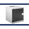 „Digitus“ | 6U sieninė spintelė | DN-10-05U-1 | Saugos klasė IP20; 200° durų atidarymo kampas; Rakinamos apsauginio stiklo durys; 254 mm (10 colių) profilio bėgeliai, sumontuoti priekinėje pusėje spintelės viduje, cinkuoti; 254 mm (10 colių) profilio bėgelių gylis yra reguliuojamas | 33,0 x 31,2 x 30,0 cm | Pilkas