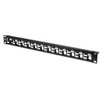 DIGITUS Patchpanel 1HE 24-Port modular geschirmt juodas