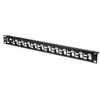 DIGITUS Patchpanel 1HE 24-Port modular geschirmt juodas