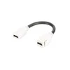 Digitus Modulis Keystone HDMI su su 12cm laidu, jungtis lizdams ir tuščioms plokštėms, moteriška/moteriška, balta