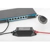 Assmann Electronic Assmann elektroninis ASSMANN PoE gigabito įvesties plėtinys, 22 W išvesties stalinis arba sieninis laikiklis, 100 m prailginimo kaskada, savarankiškai varomas