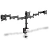 Assmann Electronic DIGITUS Universalus Tripple Monitorius Stovas su tvirtinimo mazgu Triple Monitorius Stalinis laikiklis juodas 90ø Swivel 45ø Tent rotat