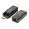 Assmann Electronic DIGITUS Mini HDMI prailginimo rinkinys Full HD 50m Cat6/6A/7 maitinamas per Micro USB laidą juodas
