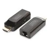 Assmann Electronic DIGITUS Mini HDMI prailginimo rinkinys Full HD 50m Cat6/6A/7 maitinamas per Micro USB laidą juodas