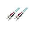 Digitus LWL Patchk., ST / ST Multimode 50 / 125 μ, Duplex 10 m, Kl. OM3