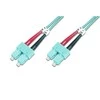 Assmann Electronic „Assmann“ elektroninis DIGITUS šviesolaidinis laidas nuo SC iki SC daugiamodis 50/125 m dvipusis ilgis, 2 m, OM3 klasė